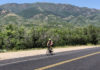 Emigration Township Okays 11′ Travel Lanes in the Canyon Emigration Township okayed 11' travel lanes, which allows for wider shoulders and bike lanes in the canyon. Here, a cyclist rides from Pinecrest to the Little Mountain Summit. Photo by Dave Iltis