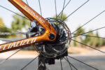 Team bikes supported by SRAM