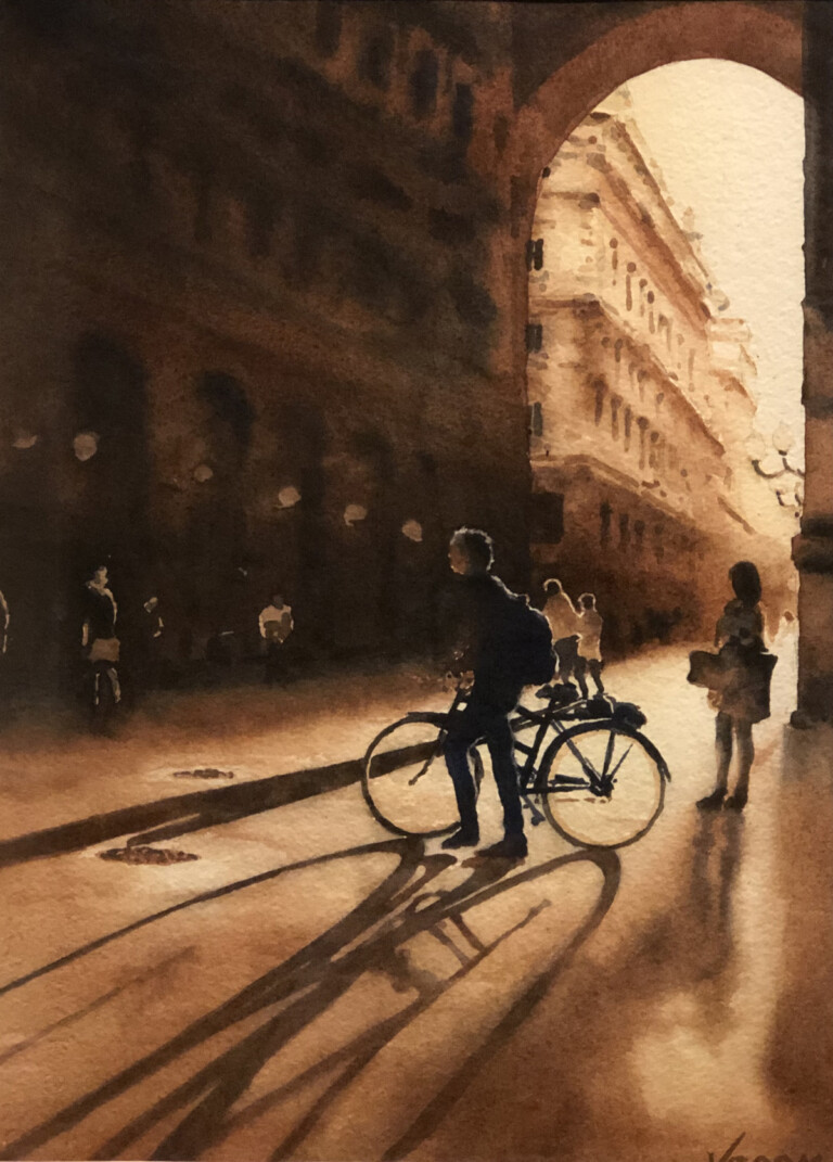 Bicycle on a Quiet Street – The Bicycle Art of Richard Vroom