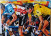 Final Sprint – The Bicycle Art of TJ Eisenhart Artist: TJ Eisenhart Title: Final Sprint Size: 48X60 Medium: Oil, acrylic, airbrush on canvas