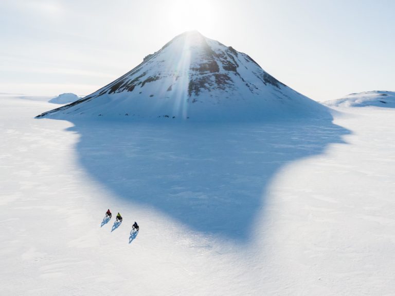 2105 was a stills and video project for Redbull, Sony Xperia, POC sports, Chamois butter, fezzari bikes, Old Man Mountain Racks, 45 North, 66North. The goal of the expedition in a winter crossing from Iceland’s most Northern point to its most southern through the interior of the country. Athletes: Rebecca Rusch, Chris Burkard, & Angus Morton. Photo by Ryan Hill, courtesy Protect Our Winters Action Fund.