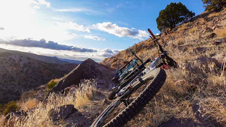 Barnes Canyon mountain biking, Caliente, Nevada. Photo courtesy Danica Fife
