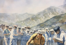 Gino Bartali – 1938 Tour de France – The Bicycle Art of Richard Vroom Title: Gino Bartali - 1938 Tour de France Medium: Watercolor on paper.