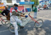 Exploring Mexico City By Bicycle One of the many colorful bikes seen on the Sunday Muévete de Bici ride in Mexico City. Photo by David Ward