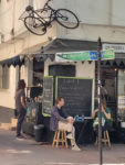 A bicycle deli on a bicycle street. Photo by David Ward