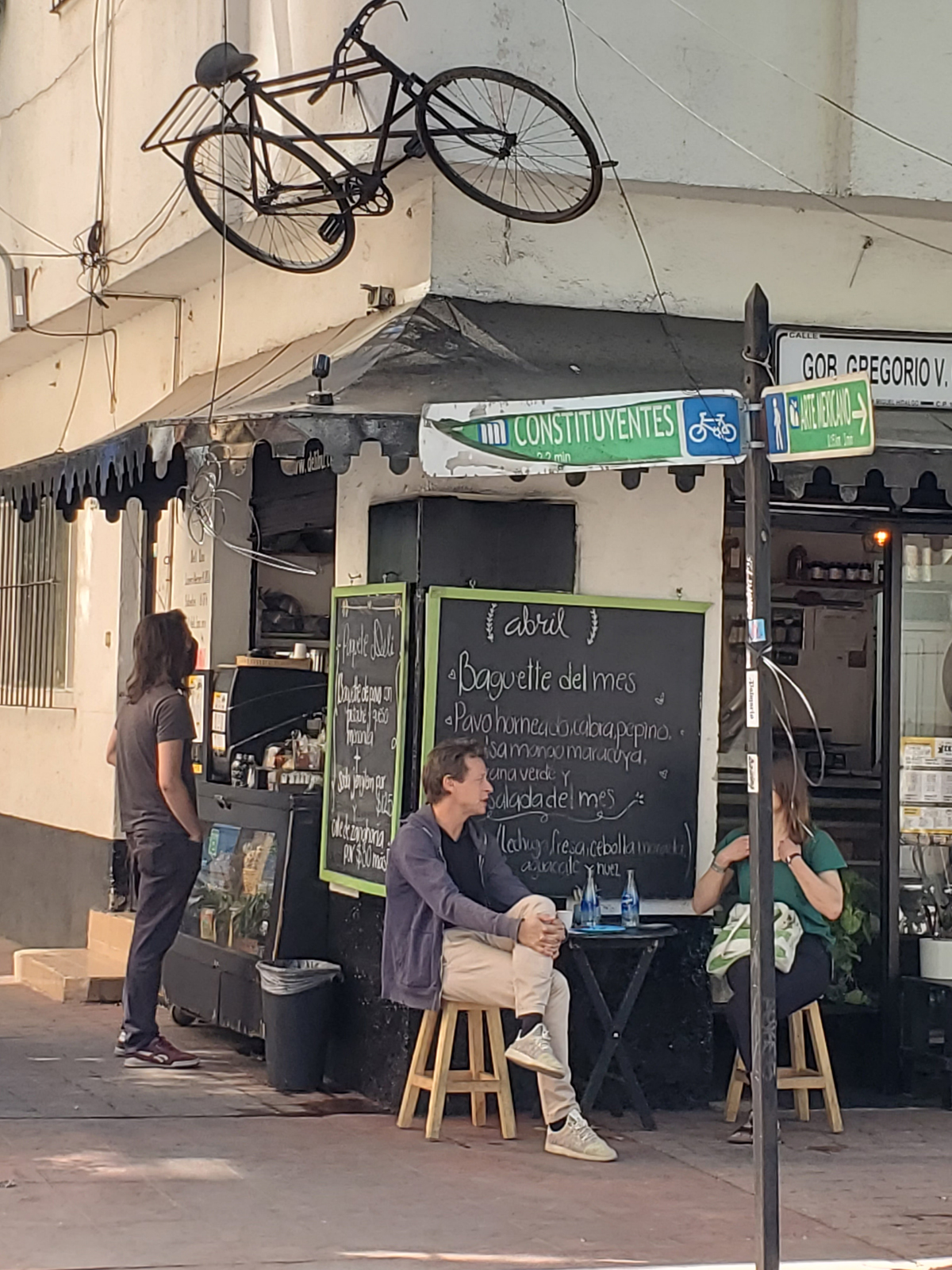 A bicycle deli on a bicycle street. Photo by David Ward