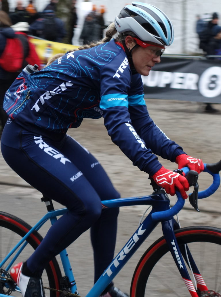 Before the start of the second edition of the Brussels Universities Cyclocross (DVV Insurance Trophy) on the VUB & ULB campus on Sunday 5 January 2020. Photo by Hoebele, CC BY-SA 4.0 , via Wikimedia Commons
