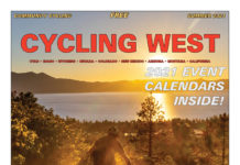 Cycling West and Cycling Utah’s Summer 2021 Issue is Now Available! Cycling West Summer 2021 Cover Photo: Tahoe Area Mountain Bike Association (TAMBA) Vice President Nils Miller, and Over the Edge Tahoe employee Jonah Teetsel, descending towards Lake Tahoe on the Van Sickle Trail. Photo by John Shafer, photo-john.net