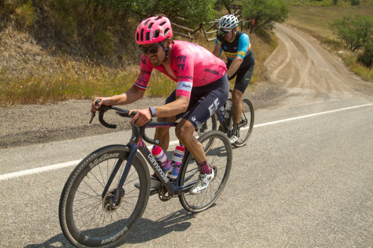 Alex Howes (EF Education First-Nippo) holds on to win the 2021 SBT GRVL. Photo by Linda Guerrette