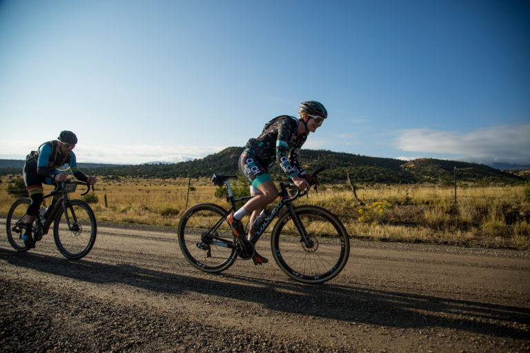 Lauren De Crescenzo, on her way to winning thw women's category (and 2nd place overall) at the initial 'Rad Dirt Fest. Photo by Linda Guerrette, courtesy Life Time
