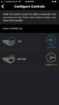 Customize the controls on the control configuration page of the mobile app.
