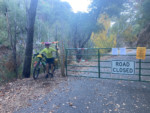 The closed gate…leading to the best riding of the trip. Photo by Tom Diegel