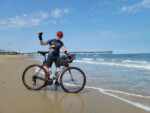 Paul Spilker at the Atlantic Ocean. Photo by Jeff Favero