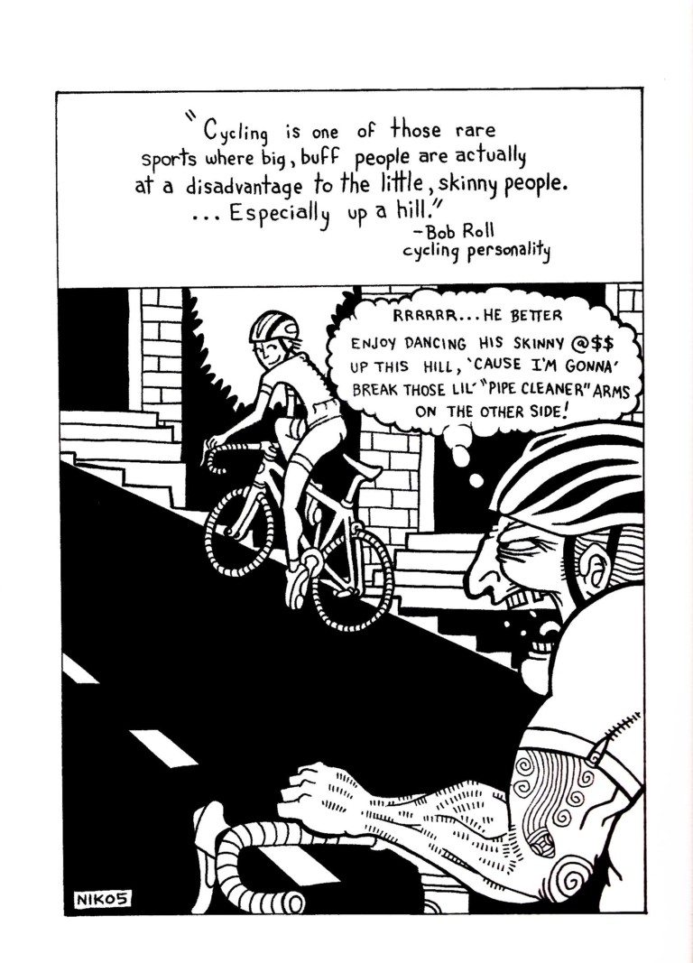Quick Shot Bicycle Cartoon: Climbing