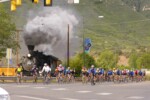 Iron Horse Classic with the Train During Summer