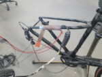 … and the repair area is then heated to cure the carbon fiber patch.