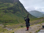 A Glencoe bagpiper. Photo by Mike Pribesh