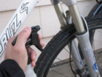 Spray off the stanchion tubes with isopropyl alchohol. Photo by Eric Ramirez