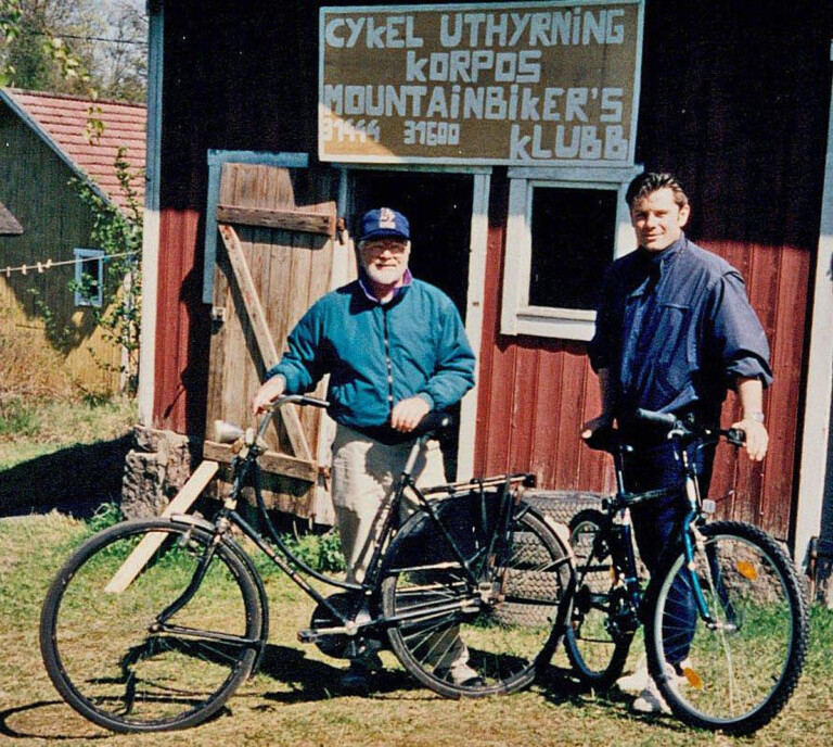 Riding an Antique Bike
