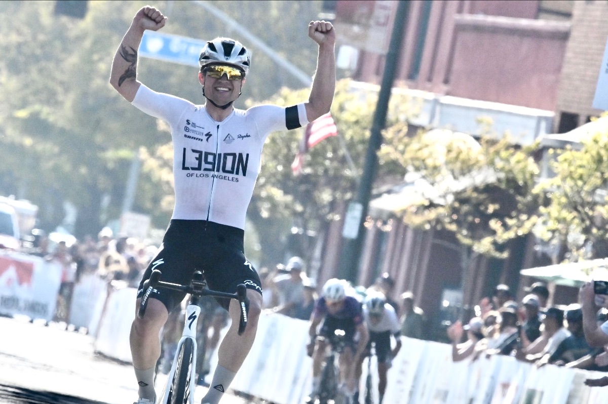 Robin Carpenter (L39ion of Los Angeles) steals second victory of the day for the team on Sunset LoopPhoto: Brian Hodes / VeloImages