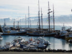 Husavik Harbor. Iceland Bike Touring. Photo by Mike Pribesh