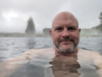 Iceland Bike Touring Mike Pribesh In my happy place- Secret Lagoon