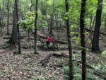 Brin Powell riding Bentonville singletrack. Photo by Eli Powell