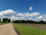 Riding county roads in the Illinois Prairie. Photo by Nancy Ziegler