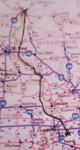 Nancy’s Ziegler’s bike tour route map of her trip from Illinois to Minnesota.