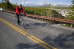 Tim cycles Yellowstone
