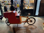 A delivery cargo bike. Cycling in Madrid, Spain, 2024. Photo by Dave Iltis
