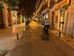 Deliverista. Cycling in Madrid, Spain, 2024. Photo by Dave Iltis