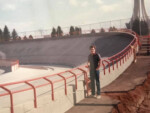 Dave at the Colorado Springs Velodrome. Photo courtesy Dave Campbell