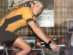 Dave Campbell on the trainer, 1985. Photo courtesy Dave Campbell