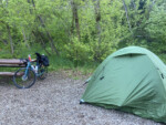 The Affleck Park campsite. Photo by Kelly McPherson