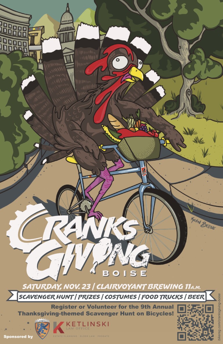 Boise’s Ninth Annual Cranksgiving Bike Ride Kicks Off on November 23rd