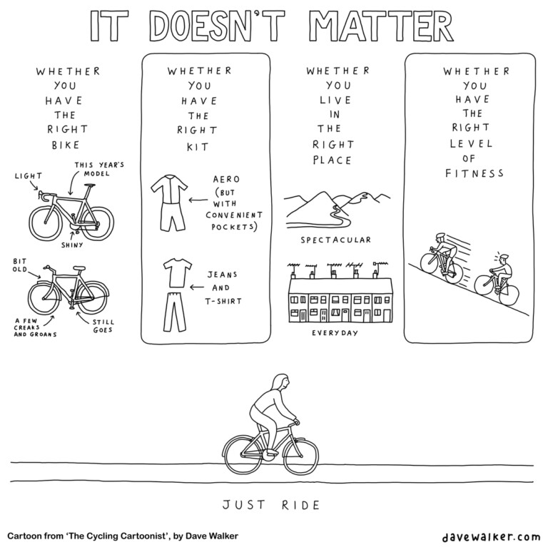 Dave Walker’s Cycling Cartoon: It Doesn’t Matter
