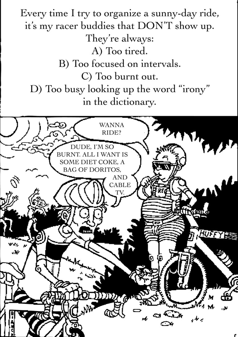 Chad Nichols Quick Shot Bicycle Cartoon: Wanna Ride?