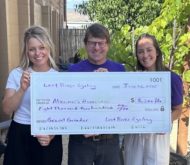 Alzheimer’s Association Receives $8,200 from Over The Hill Gravel Grinder