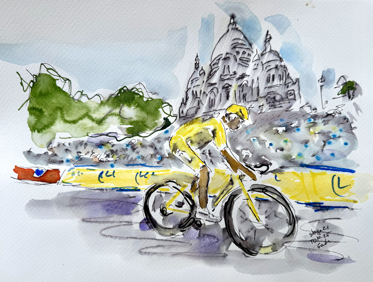 From Paris with Love: The Cycling Art of Garth Bayley – Cycling West
