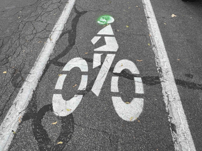 Photo: Scary Halloween Bike Lane!