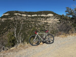 The Palomas Overlook on the Las Huertas Canyon climb. Photo by Don Scheese