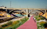 Rendering of the LA River Bikeway, part of the larger Festival Trail project.