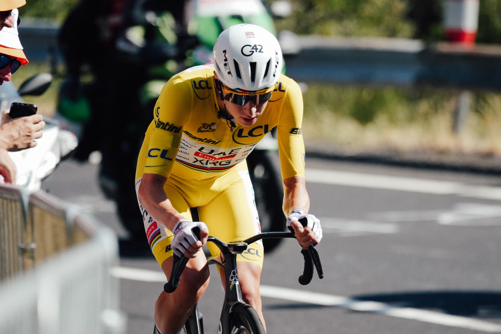 14/07/2026 - Tour de France 2026 - Étape 10 - Aurillac / Le Lioran (166,6 km) - Tadej POGACAR (UAE TEAM EMIRATES XRG). Photo: Thomas Maheux/ASO