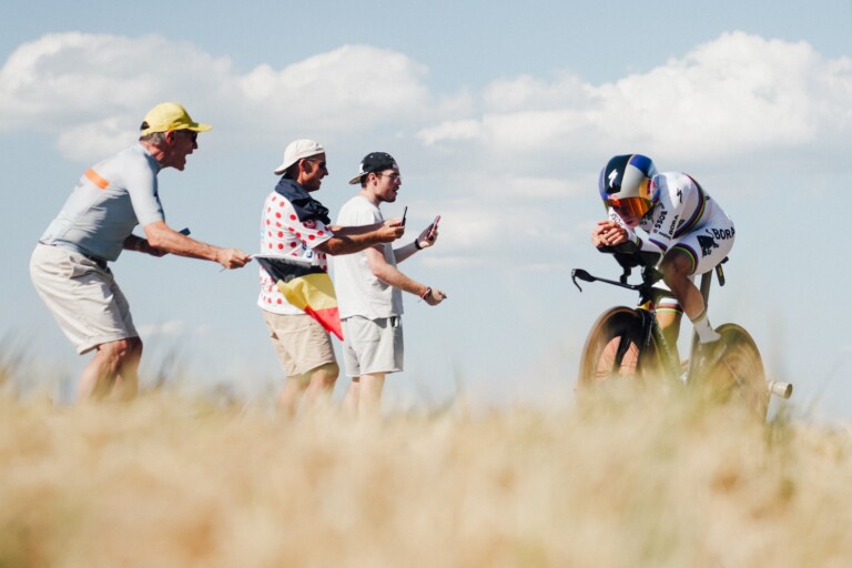World Time Trial Champion Remco Evenepoel conquered all on the individual time trial stage 16. 21/07/2026 - Tour de France 2026 - Étape 16 - Évian-Les-Bains / Thonon-Les-Bains (26,1 km CLM individuel) - Remco EVENEPOEL (RED BULL - BORA - HANSGROHE). Photo: Thomas Maheux/ASO