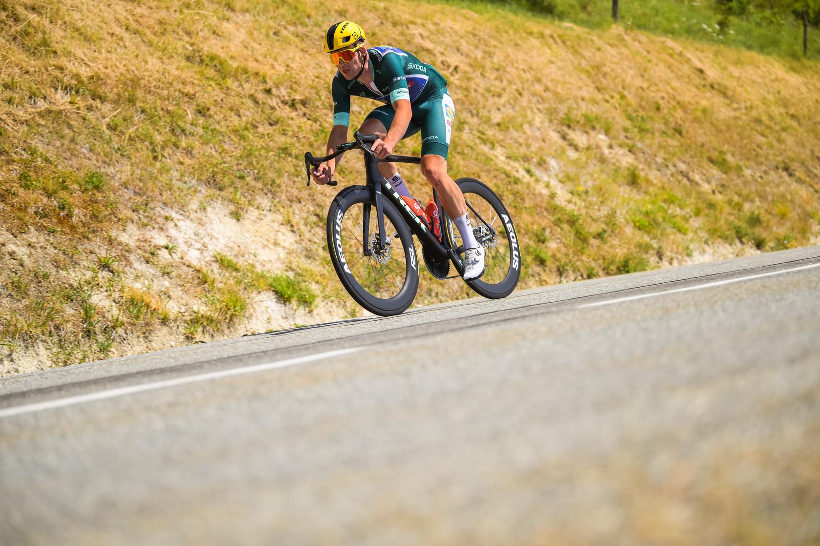 Mads Pedersen retained the Green Jersey. Stage 17 of the 2026 Tour de France. 22/07/2026 - Tour de France 2026 - Étape 17 - Chambéry / Voiron (174,7 km) - Mads PEDERSEN (LIDL-TREK) Photo: Charly Lopez/ASO
