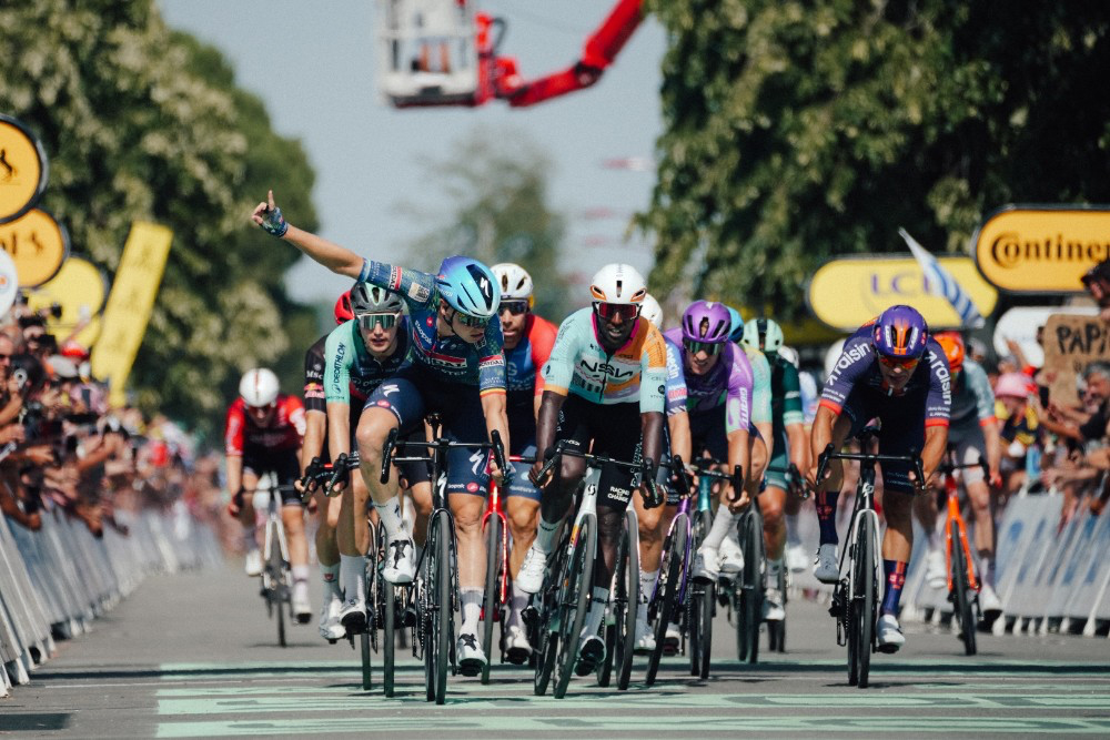 Tim Merlier strikes again in Stage 8 of the 2026 Tour de France. Photo: © A.S.O / Thomas Maheux