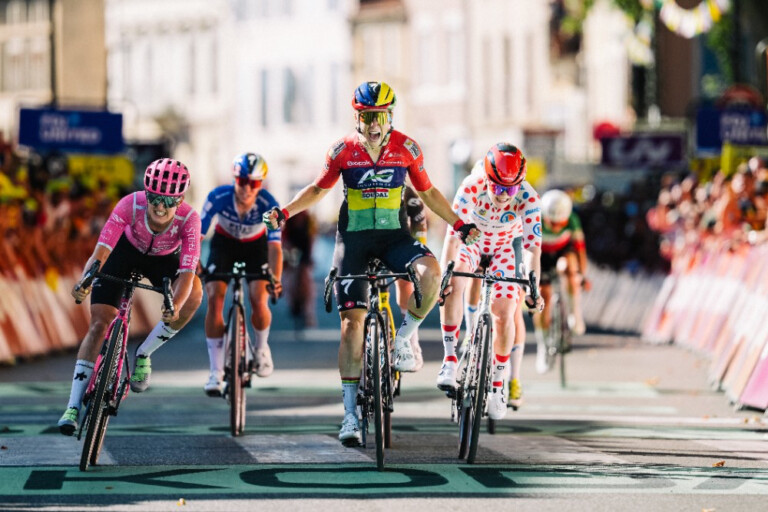 Kim Le Court-Pienaar won stage 6 of the 2026 Tour de France Femmes with a powerful sprint. Photo: Gaetan Flamme/ASO
