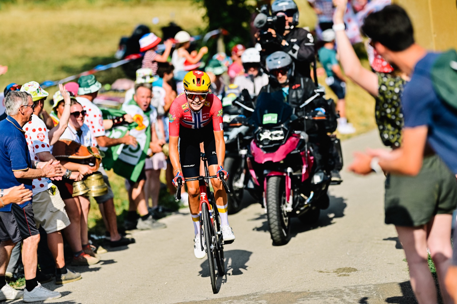 03/08/2026 - Tour de France Femmes avec Swift 2026 - Étape 3 - Genève / Poligny (156,5 km) - Sigrid HAUGSET (UNO-X MOBILITY) - Photo: Billy Ceusters/ASO